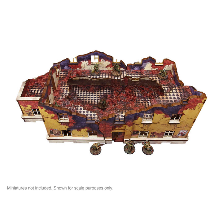 Pre-Painted WW2 Ostfront Stalingrad School Left (with balcony)