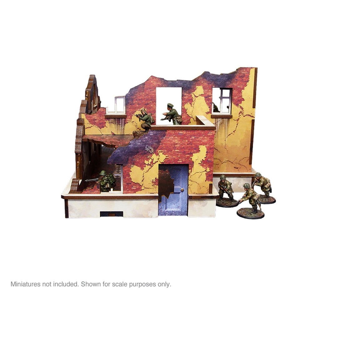 Pre-Painted WW2 Ostfront Stalingrad School Left (with balcony)