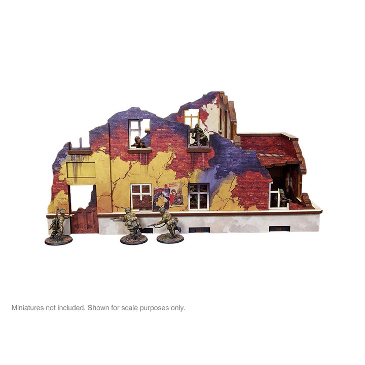 Pre-Painted WW2 Ostfront Stalingrad School Left (with balcony)