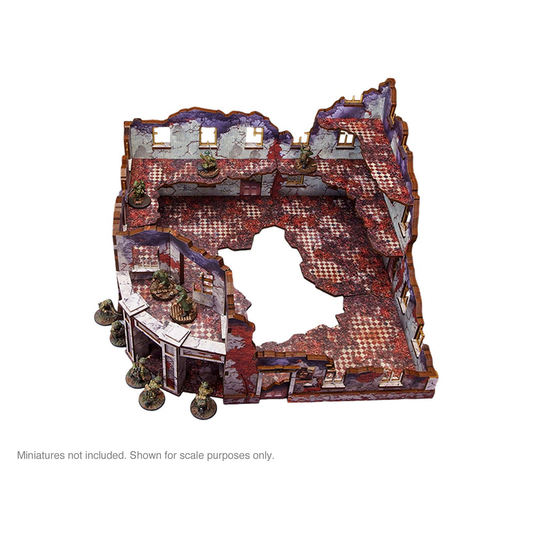 Pre-Painted WW2 Ostfront Stalingrad Univermag Front (with balcony)