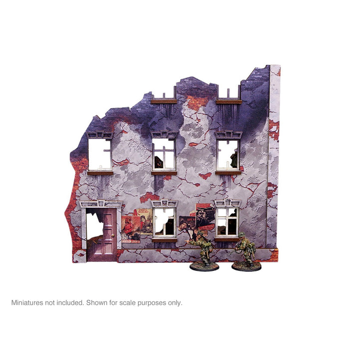 Pre-Painted WW2 Ostfront Stalingrad Univermag Left (with 3rd floor)
