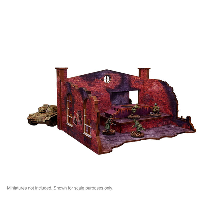 Pre-Painted WW2 Ostfront Stalingrad Factory Back (with ramp)