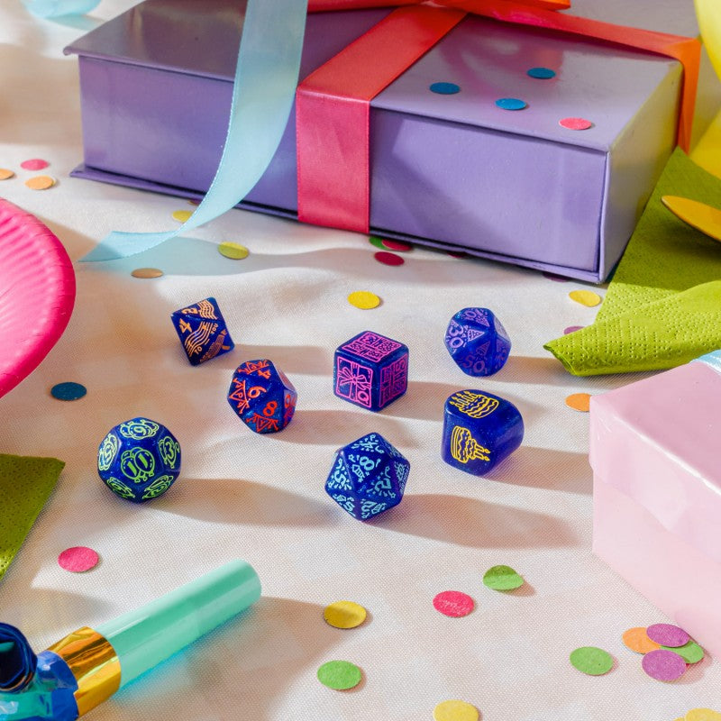 Happy Birthday Dice Set: Streamers (Q-Workshop) (RHPB01)