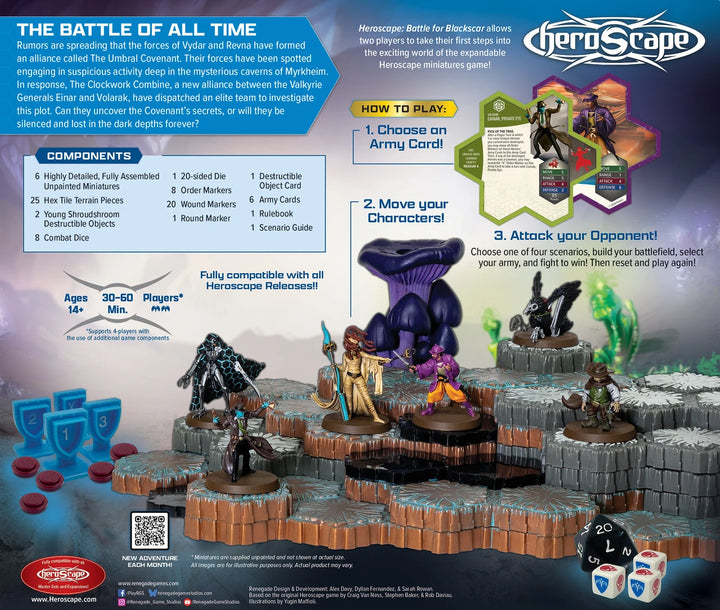 Heroscape: Secrets of the Citadel - Battle for Blackscar Battle Box