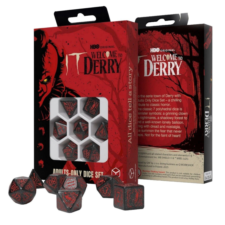 IT. Welcome to Derry. Adults Only Dice Set (Q-Workshop)
