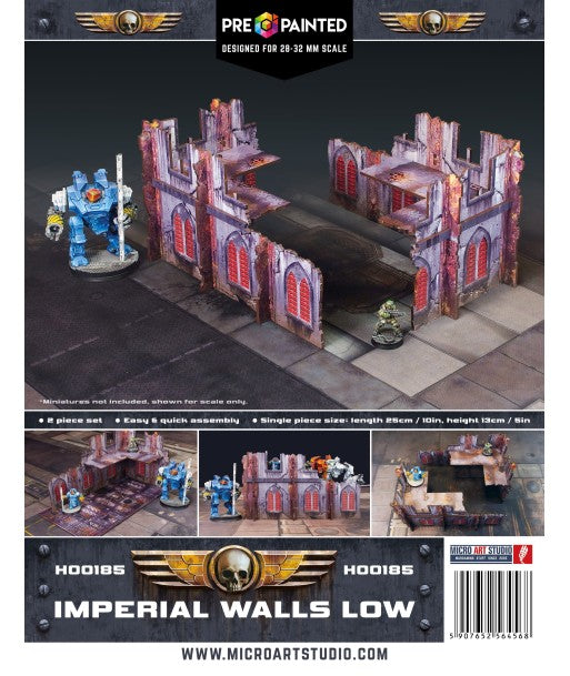 Imperial Walls Low (2) PREPAINTED (Micro Art Studio)