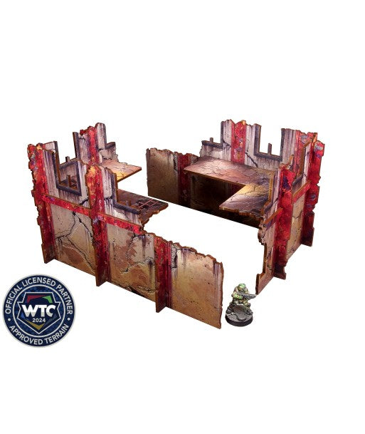 Imperial Walls Low Red (2) PREPAINTED (Micro Art Studio)
