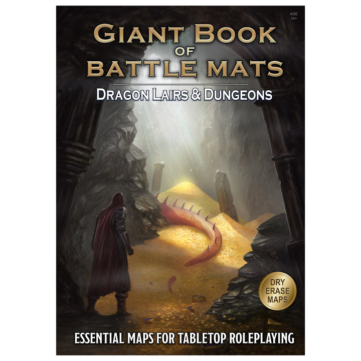 Giant Book of Battle Mats: Dragon Lairs & Dungeons (17x12")