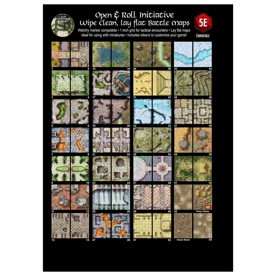 Giant Book of Battle Mats: Dragon Lairs & Dungeons (17x12")