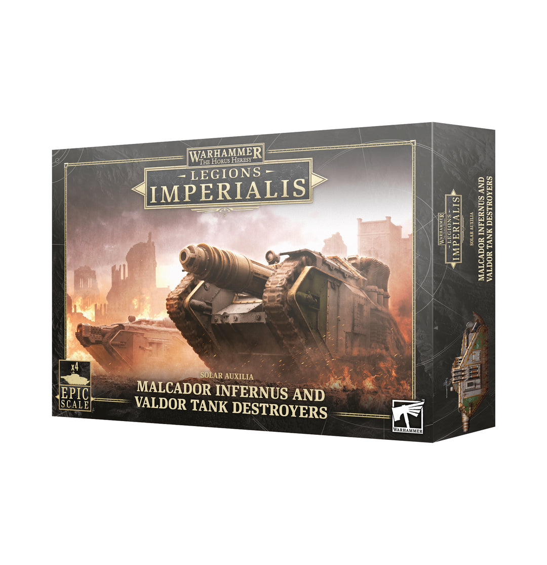 Legions Imperialis: Solar Auxilia - Malcador Infernus and Valdor Tank Destroyers