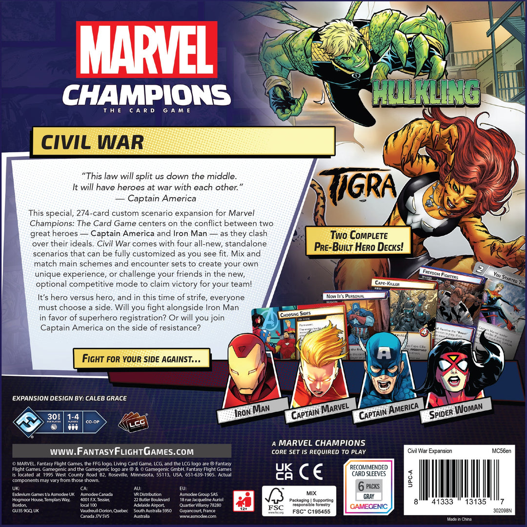 Marvel Champions: The Card Game - Civil War Expansion