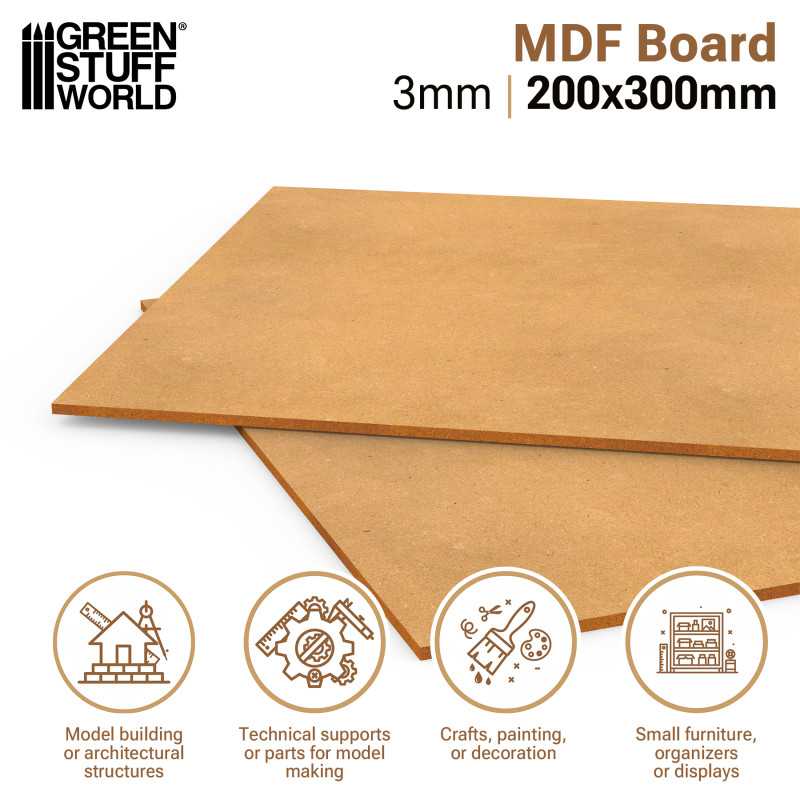 MDF sheets 200x300mm (Green Stuff World)