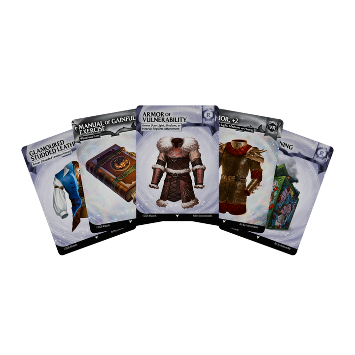 Dungeons & Dragons (5th Edition) - Magic Items: Rare and Very Rare Reference Cards
