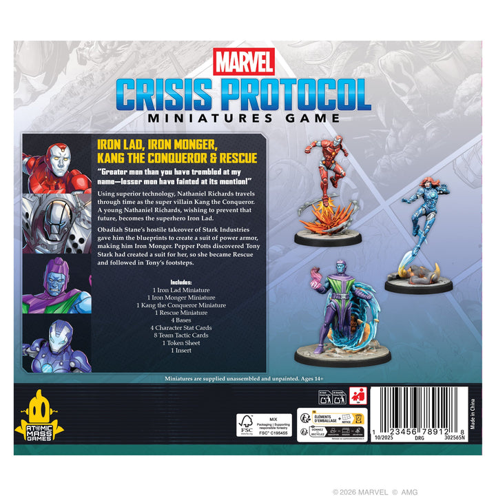 Marvel: Crisis Protocol – Iron Lad, Iron Monger, Kang the Conqueror & Rescue