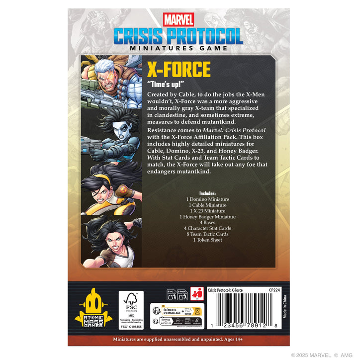 Marvel: Crisis Protocol - X-Force Affiliation Pack
