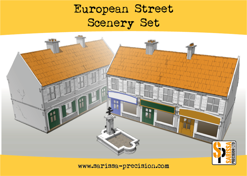 European Street Scenery Set (Sarissa Precision)