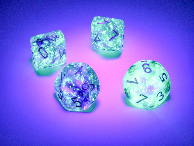 Nebula Oceanic/gold Luminary Set of Ten d10s (Chessex) (27356)