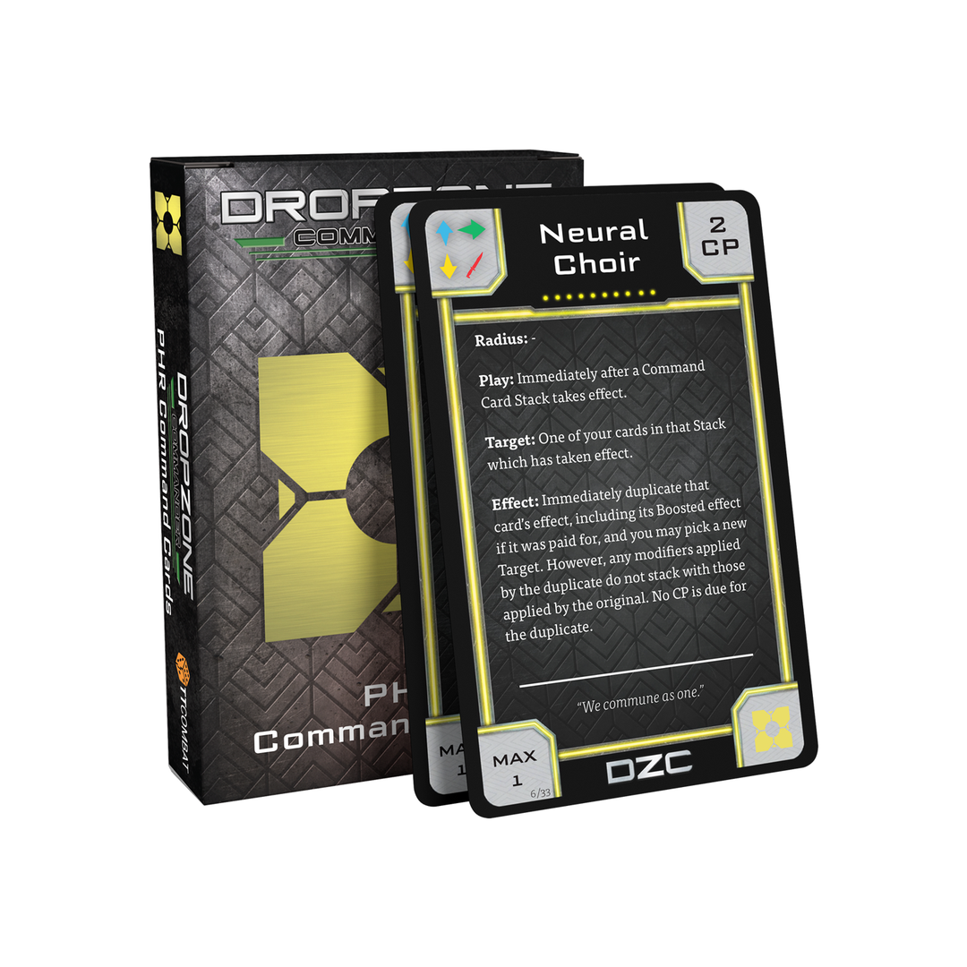 Dropzone Commander: PHR Command Cards