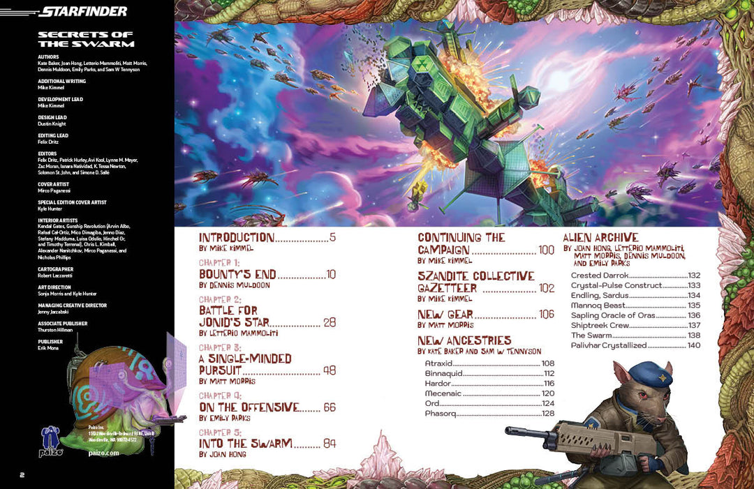 Starfinder Secrets of the Swarm Adventure Path
