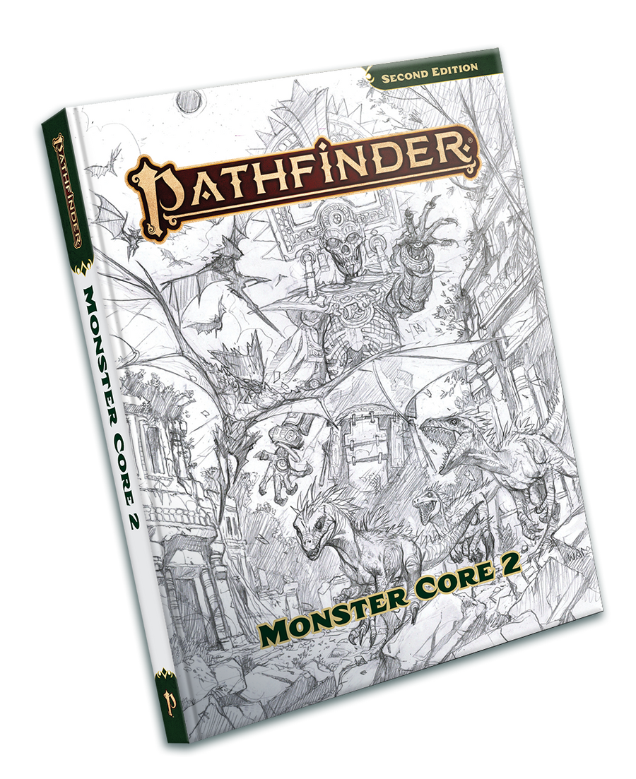 Pathfinder Monster Core 2 Sketch Cover