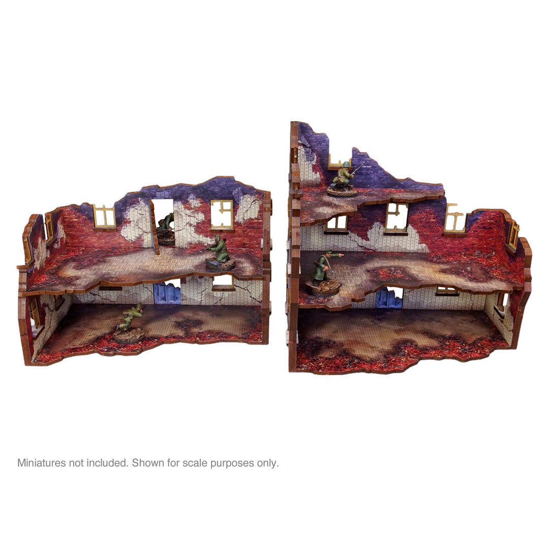 Pre-Painted WW2 Ostfront Stalingrad Apartment Block Front