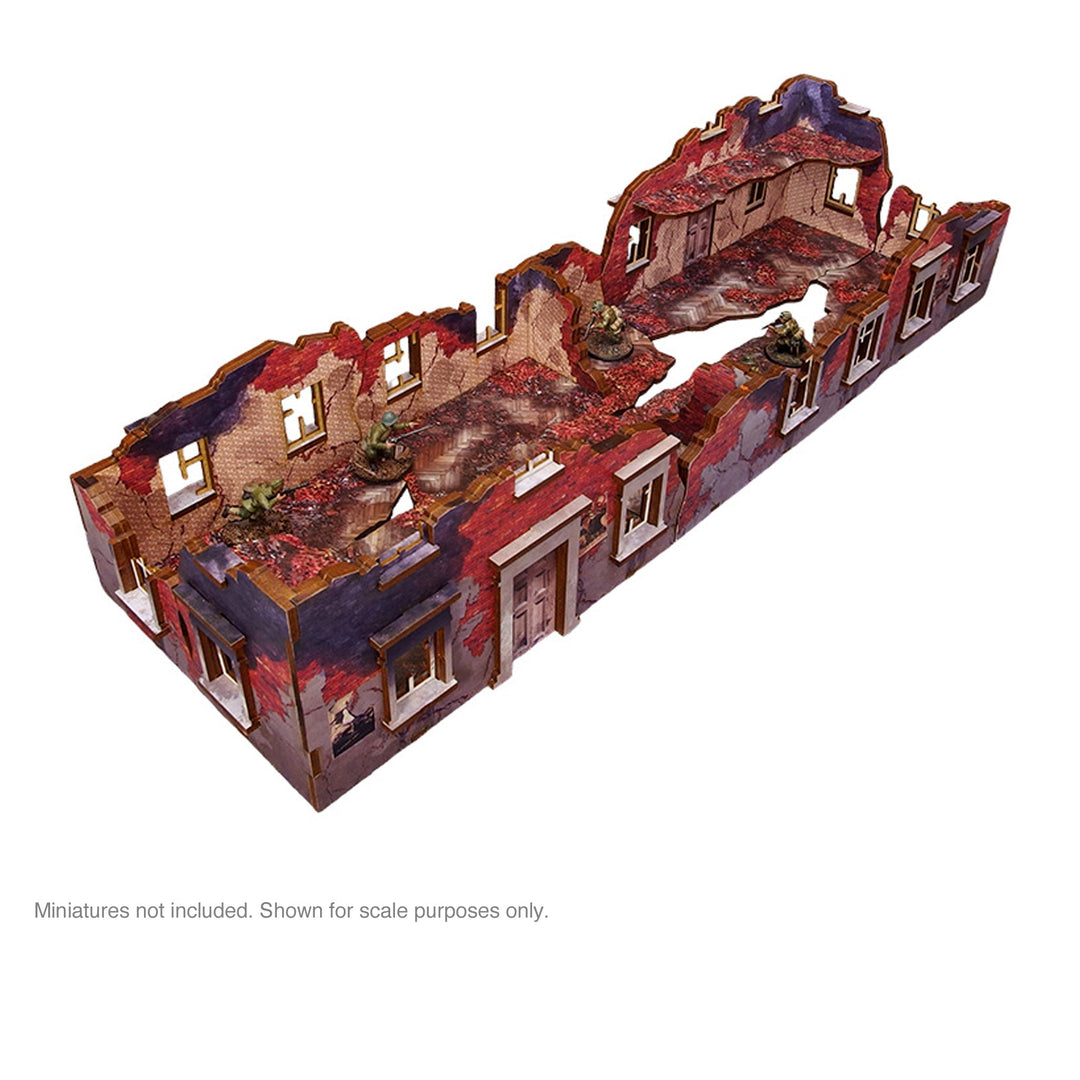 Pre-Painted WW2 Ostfront Stalingrad Ruined Building
