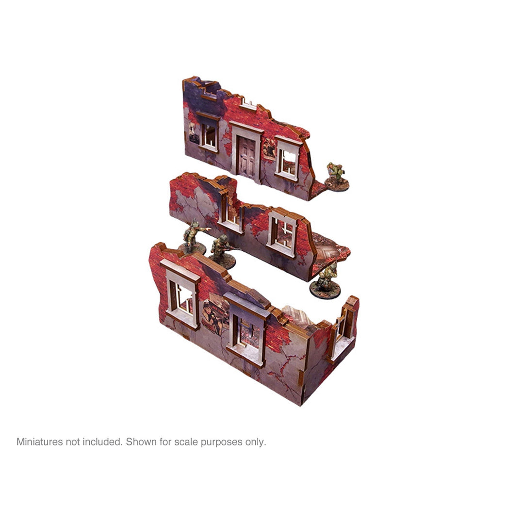 Pre-Painted WW2 Ostfront Stalingrad Ruined Building