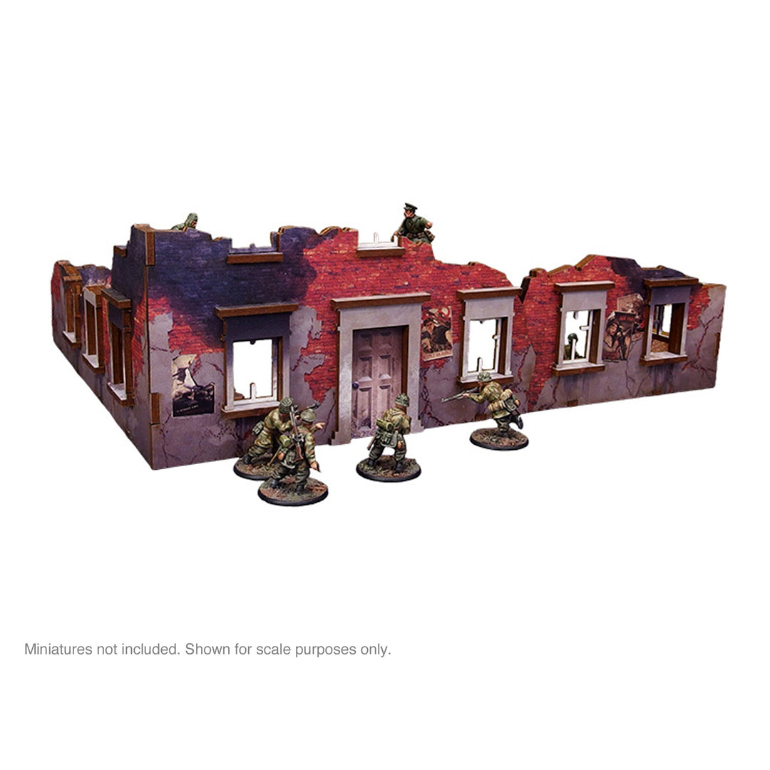 Pre-Painted WW2 Ostfront Stalingrad Ruined Building