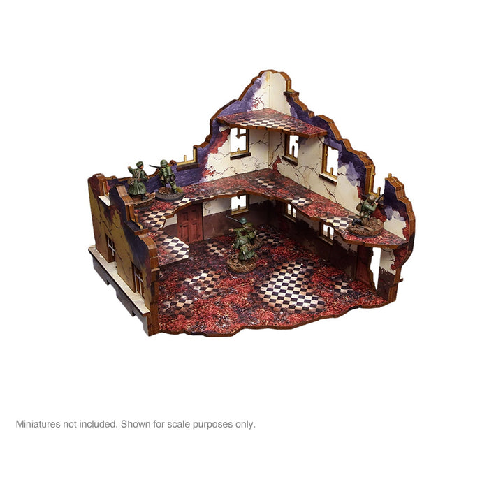 Pre-Painted WW2 Ostfront Stalingrad School Right (with 3rd floor)