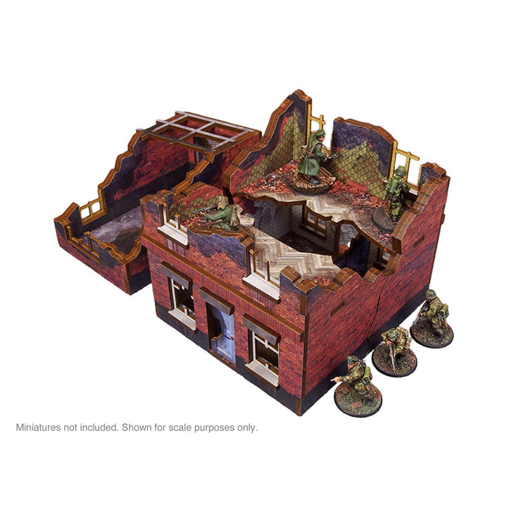 Pre-Painted WW2 Ostfront Stalingrad Small House (with garage)