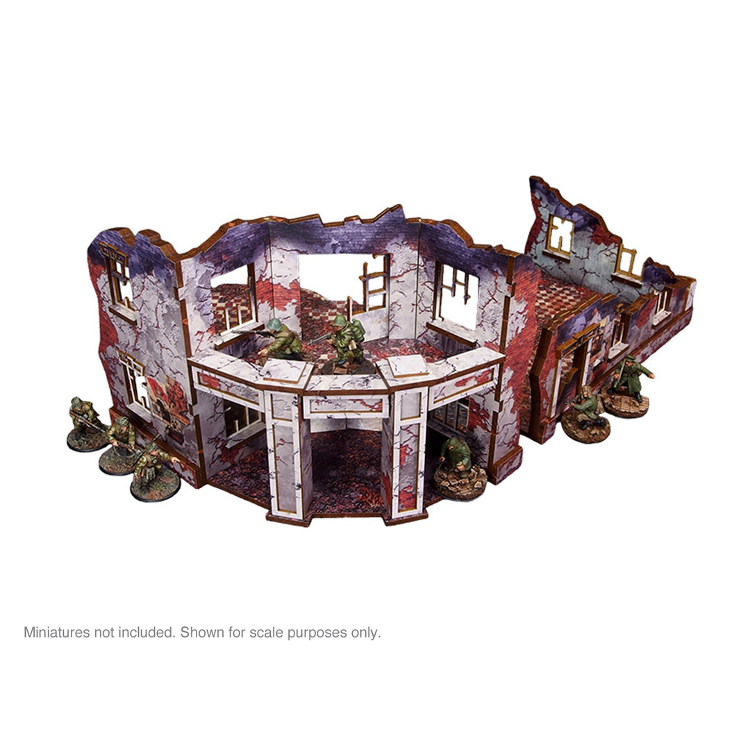 Pre-Painted WW2 Ostfront Stalingrad Univermag Front (with balcony)