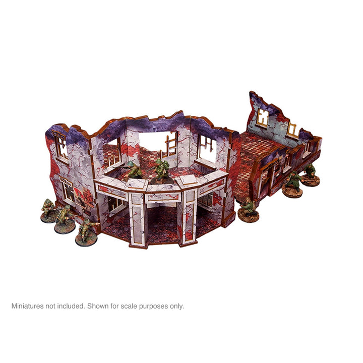Pre-Painted WW2 Ostfront Stalingrad Univermag Front (with balcony)