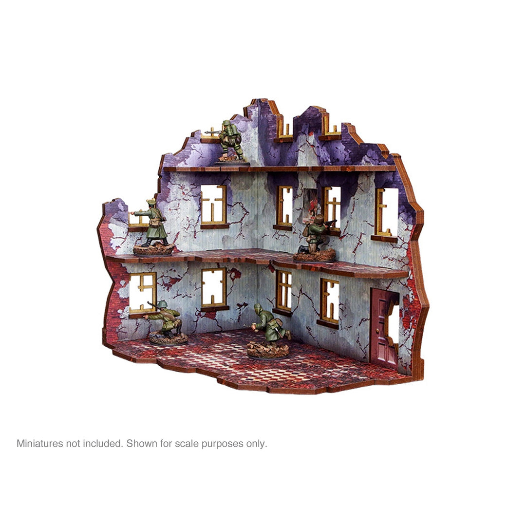 Pre-Painted WW2 Ostfront Stalingrad Univermag Left (with 3rd floor)