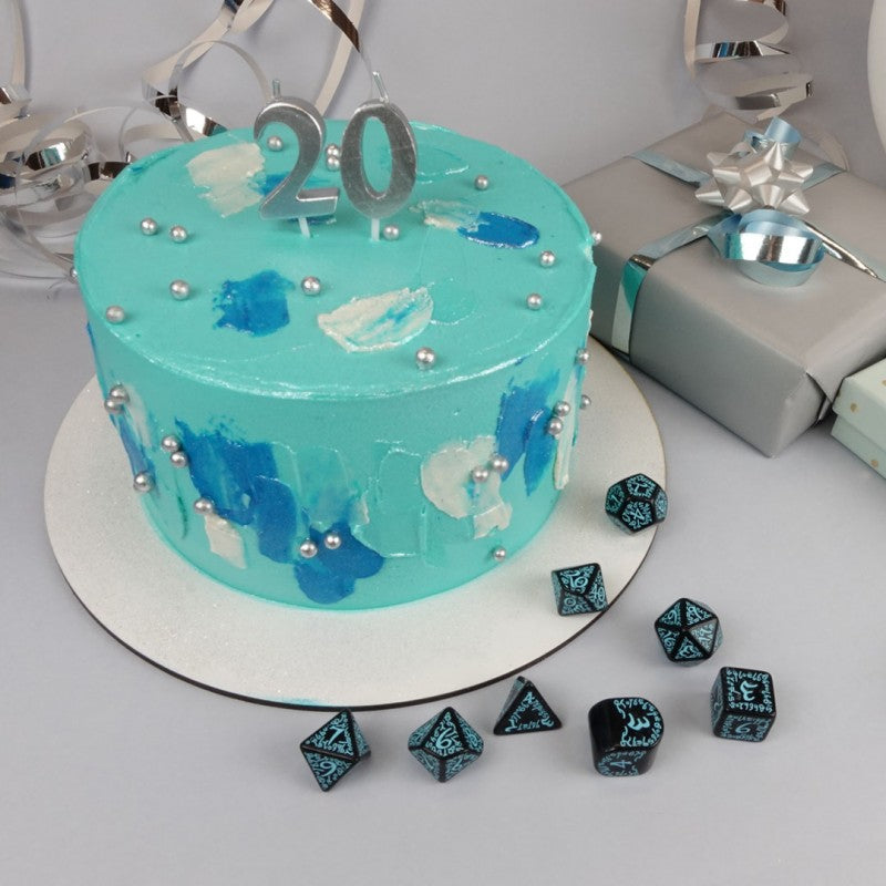 Q WORKSHOP 20 years: Elvish Dice Set (Q-Workshop) (S20Y01)