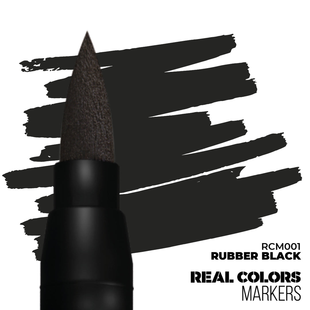 Real Colors Markers: Rubber Black (AK Interactive) (RCM001)