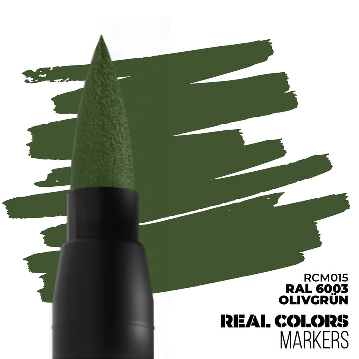 Real Colors Markers: RAL 6003 Olivgrün-Olive Green (AK Interactive) (RCM015)