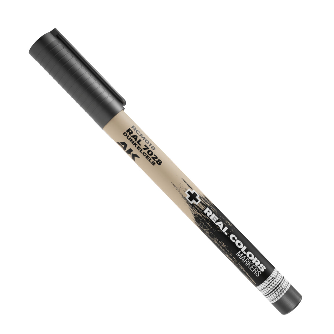 Real Colors Markers: RAL 7028 Dunkelgelb-Dark Yellow – RC MARKER (AK Interactive) (RCM018)