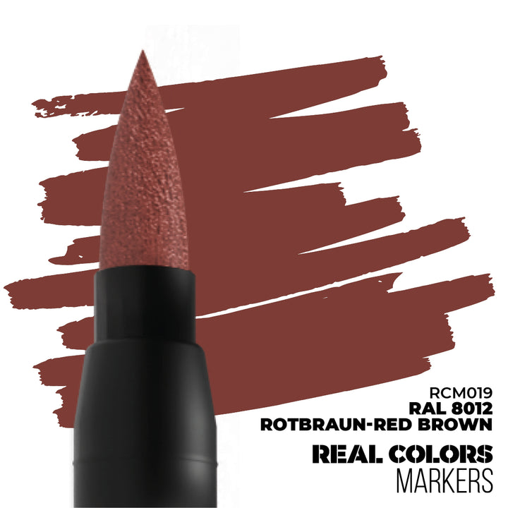 Real Colors Markers: RAL 8012 Rotbraun-Red Brown (AK Interactive) (RCM019)