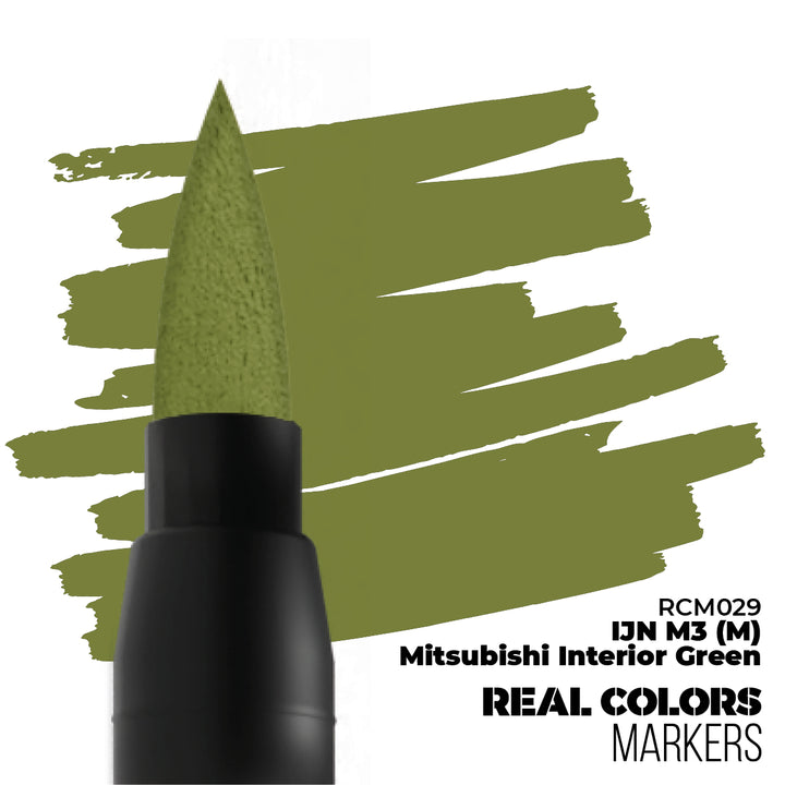 Real Colors Markers: IJN M3 (M) Mitsubishi Interior Green (AK Interactive) (RCM029)
