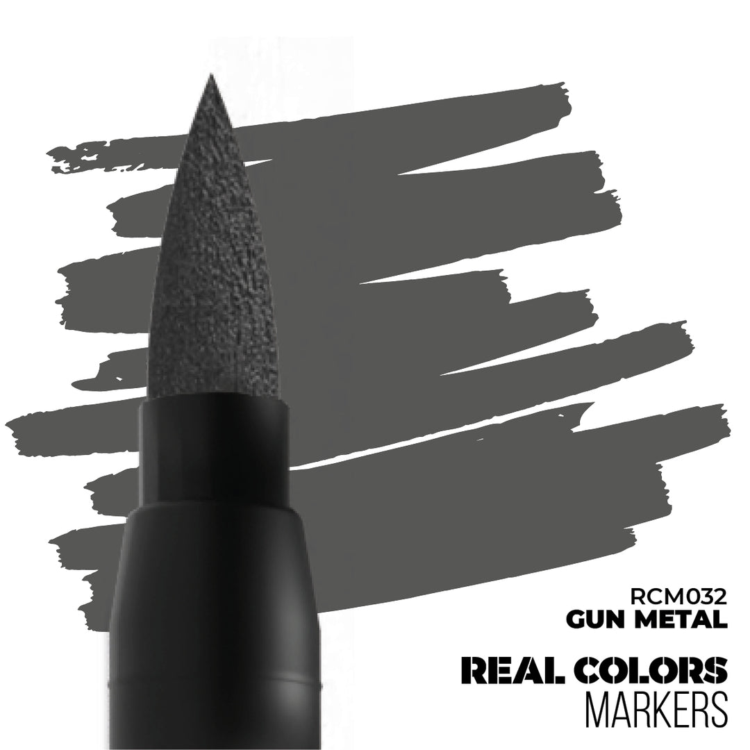 Real Colors Markers: Gun Metal (AK Interactive) (RCM032)