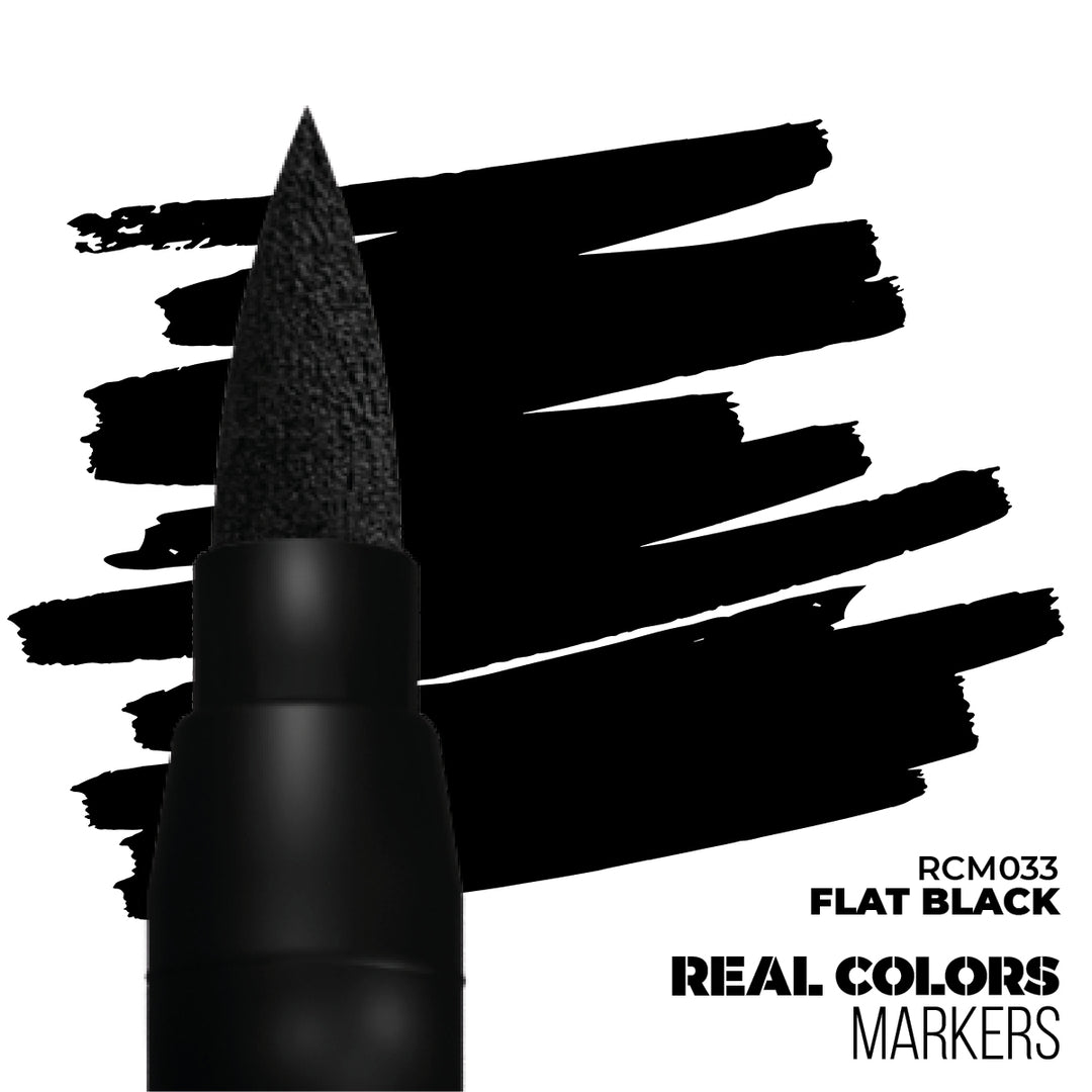 Real Colors Markers: Flat Black (AK Interactive) (RCM033)