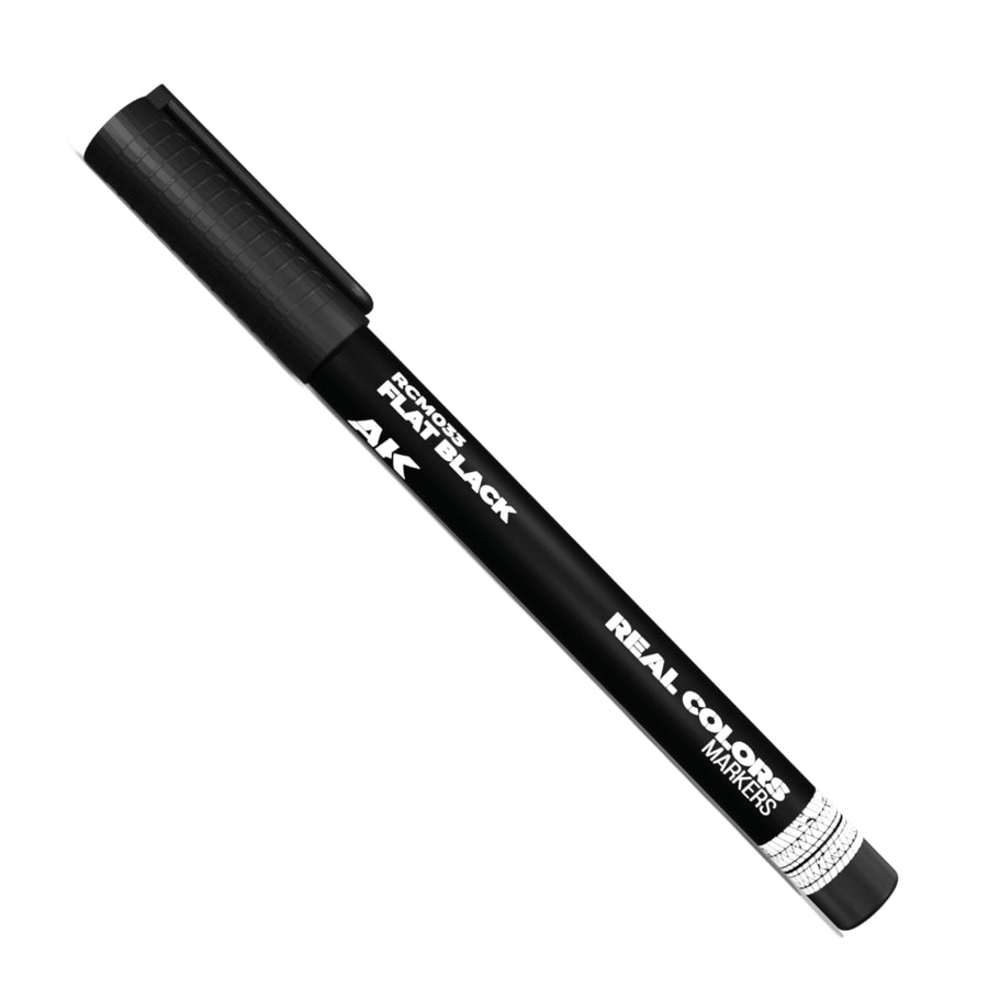 Real Colors Markers: Flat Black (AK Interactive) (RCM033)