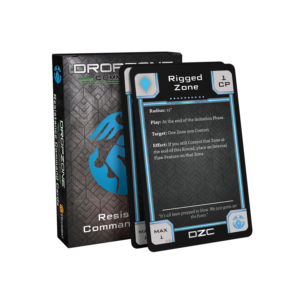 Dropzone Commander: Resistance Command Cards