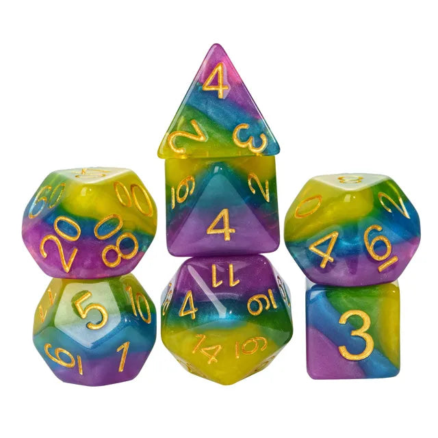 Rock Candy RPG Dice Set (Foam Brain) (FBG2627)