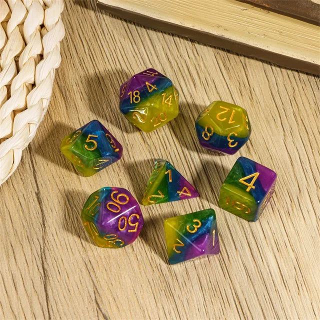 Rock Candy RPG Dice Set (Foam Brain) (FBG2627)