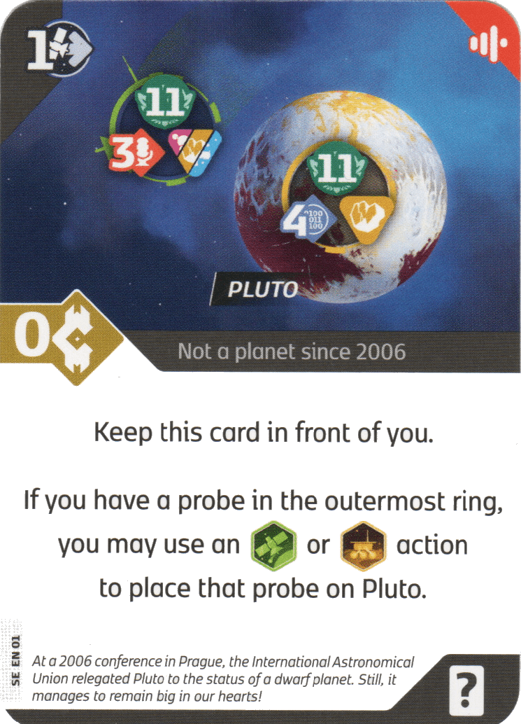 SETI: Search for Extraterrestrial Intelligence – Pluto Promo Card