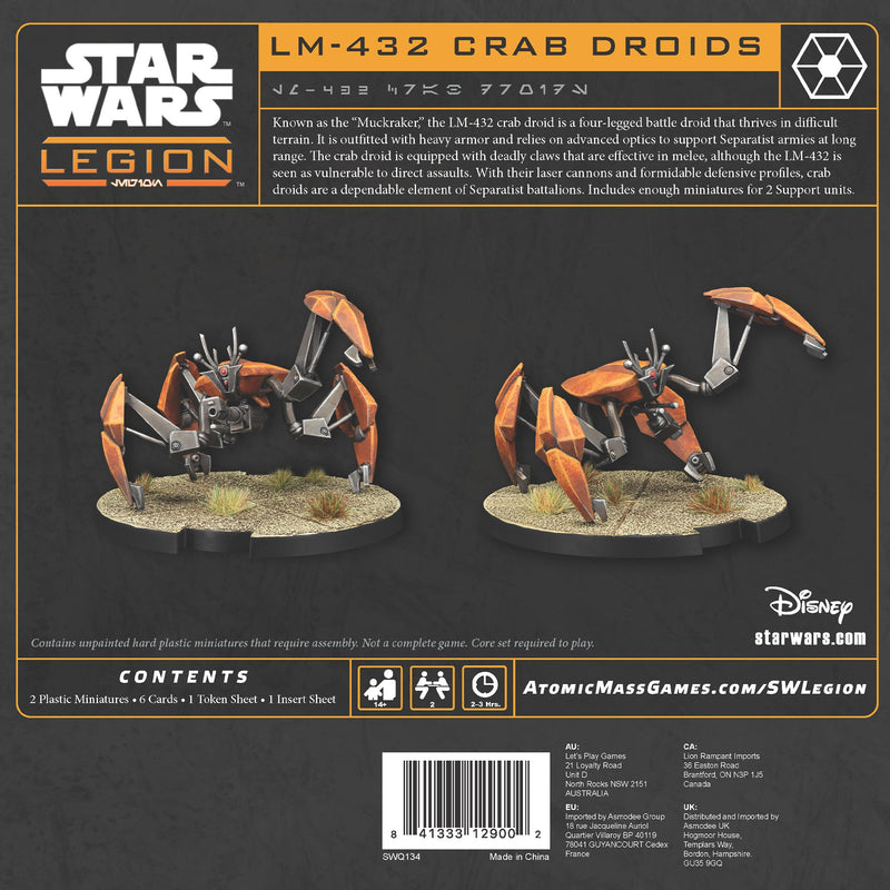 Star Wars: Legion - LM-432 Crab Droid Unit Expansion