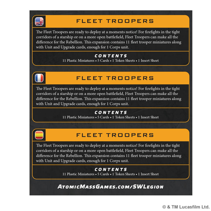 Star Wars: Legion - Fleet Troopers Unit
