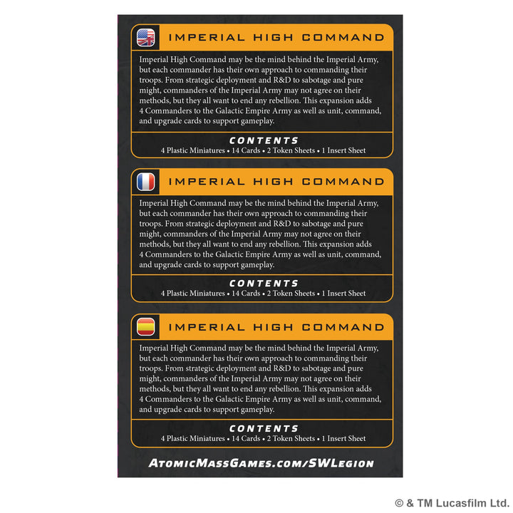 Star Wars: Legion – Imperial High Command