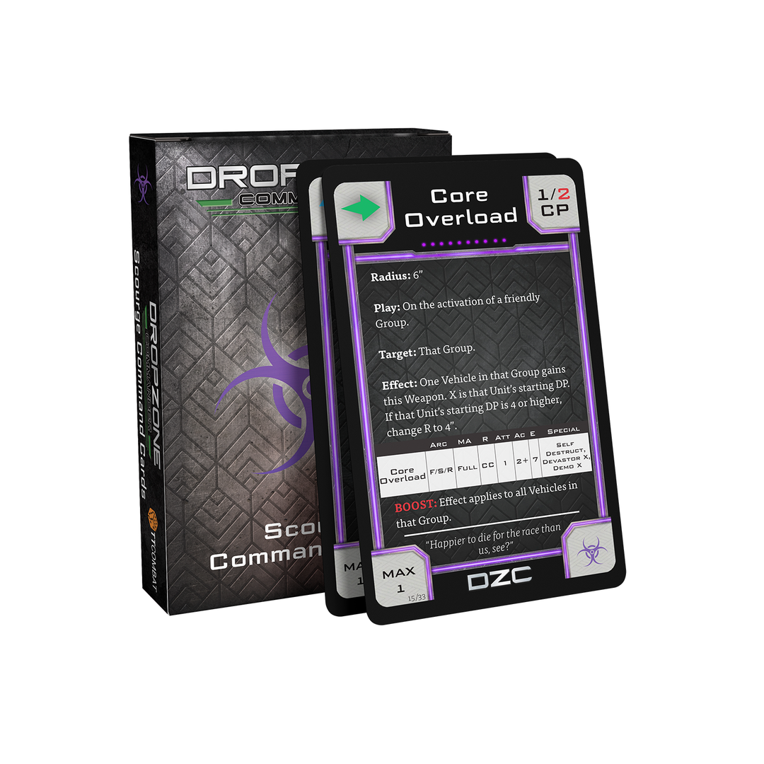 Dropzone Commander: Scourge Command Cards